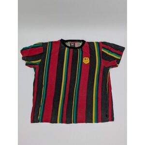 WXYZ Striped Smiley Face Graphic T Shirt Men Size XLarge